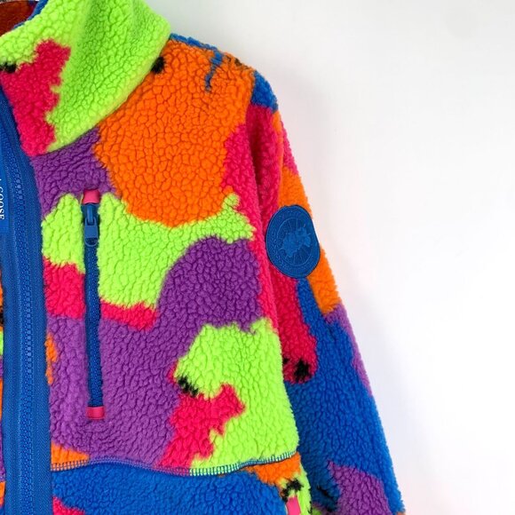 Canada Goose Multicolor Camo Sherpa Fleece Jacket XS - Picture 6 of 7
